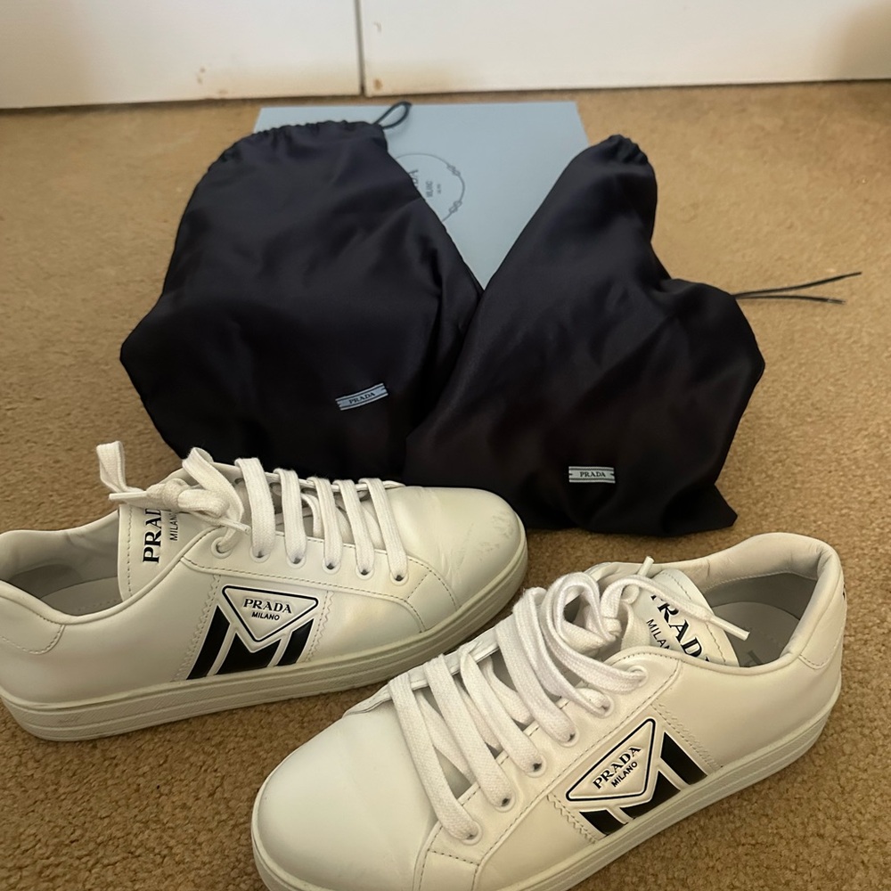 Prada White Womans Sneakers